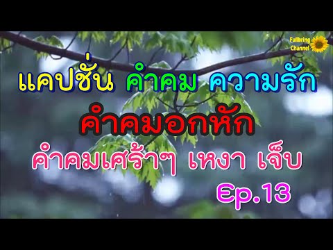 แคปชั่น คำคมความรัก Ep.13 คำคมอกหัก คำคมเศร้าๆ เหงา เจ็บ